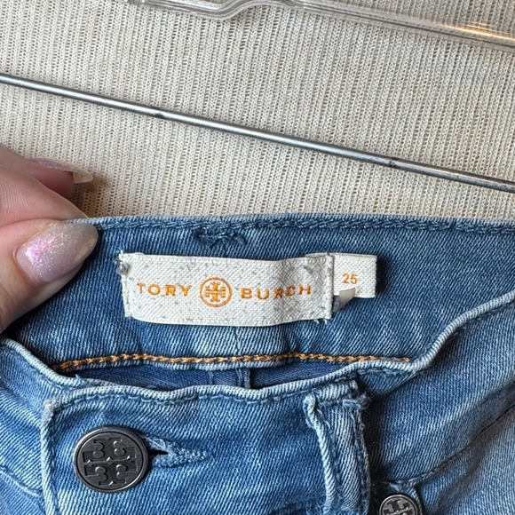 Tory Burch Women's Skinny Jeans in Light Blue - Picture 2 of 7